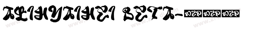 AliHYAiHei Beta字体转换